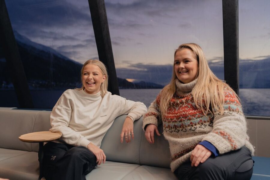 Tromsø: Northern Lights Cruise with 2nd Chance Guarantee - Inside the lounge, outside on deck
