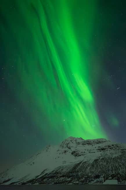 Tromsø: Northern Lights Focus Tour, German/English, minibus, meal - Meeting at Scandic Ishavshotel