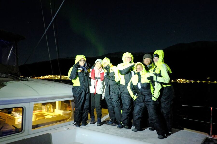 Tromsø: Northern Lights Luxury Catamaran Cruise - Coffee, snacks, and fish soup