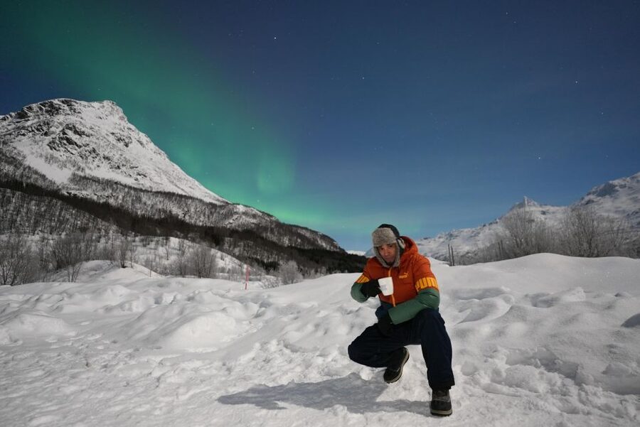 Tromsø: Northern Lights Minibus Small Private Tour Group - When the clouds refuse to cooperate