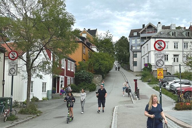 Trondheim's Regalia Self-Guided Tour of Norway's Historic Centre - Crossing the Old Town Bridge into Bakklandet