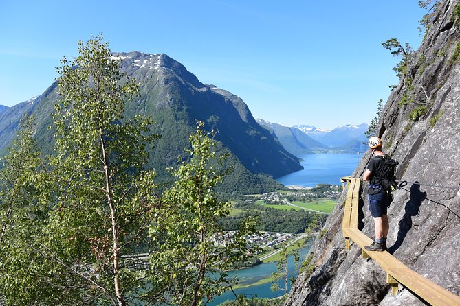 Via Ferrata Åndalsnes Intro Wall - The Climb Above the Romsdalen Valley