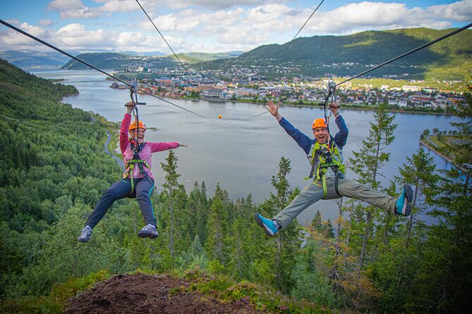 Zipline Experience in Mosjøen - Walking Up the Helgelandstrappa